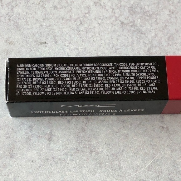 Mac Lustreglass Lipstick In 502 Cockney NIB - Picture 6 of 9